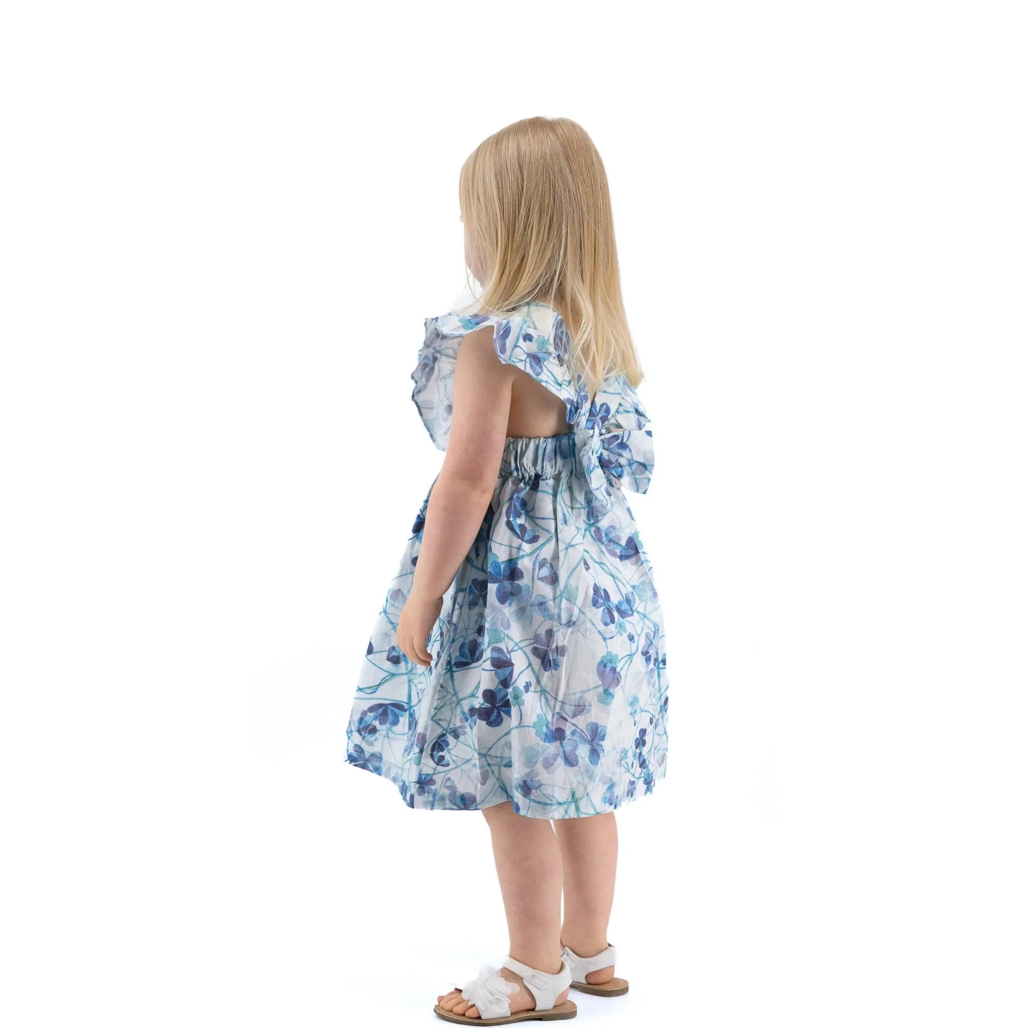 Blue Floral Dress for Stylish Girls