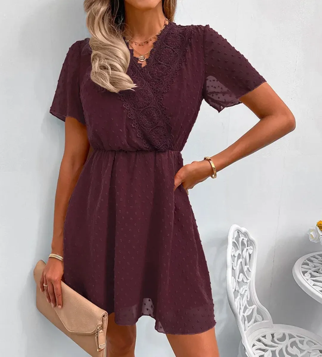 Swiss Dots Mini Dress
